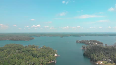 Aerial-footage-of-Lake-Murray-in-South-Carolina