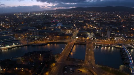 Belfast-city-centre-aerial-flyover.-River-Lagan