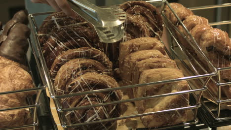 Steady-Shot-Of-Different-Pastries-In-A-Buffet-Basket