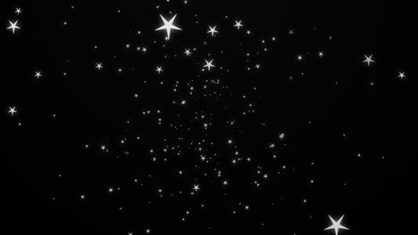Stars-glowing-in-a-black-sky