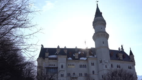 Seitenansicht-Des-Schlosses-Neuschwanstein-In-Bayern-4K-Videos