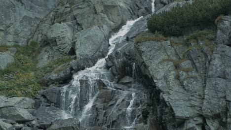 Waterfall-with-slowmotion-in-the-Slovakia-High-Tatras-with-big-rocks