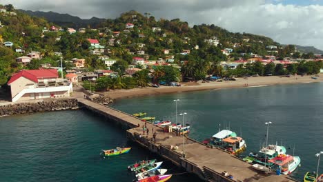 Luftaufnahme-Des-Gouyave-Fischmarktes-Auf-Der-Karibikinsel-Grenada