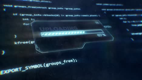 Computer-Code-Displayed-on-Sci-Fi-Screen-as-Uploading-Message-is-Displayed