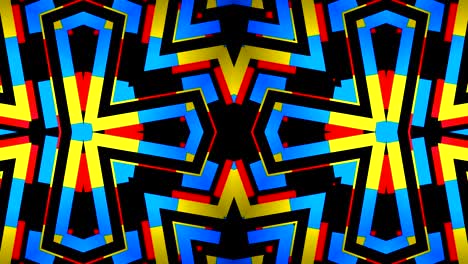 Kaleidoskop-Abstrakte-Farben-Bewegung-Hintergrundschleife