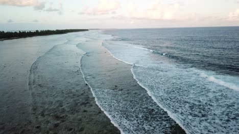Aerial-pushing-forward-beaches-Tarawa-Kiribati
