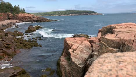 4K-of-Rocky-Coastline-in-Acadia-National-Park-near-Bar-Harbor-Maine