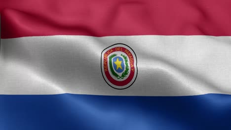 Wehende-Schleife-4k-Nationalflagge-Paraguays