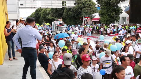 Proteste-Zur-Verteidigung-Von-Wasser-Und-Moorland-In-Bucaramanga,-Kolumbien
