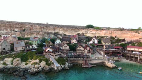 Popeye-Village-or-Sweethaven-village,-Anchor-bay