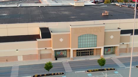 Slow-aerial-pan-reveals-Bon-Ton-store-sign-at-Park-City-Shopping-Mall-after-bankruptcy