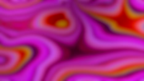 Defokussieren-Sie-Fließende-Plasmaflüssigkeit-In-Roter-Und-Rosa-Farbe,-Abstrakte-Animation