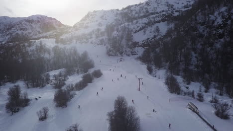 Aerial-of-ski-resort-in-Chillan