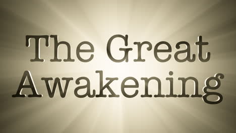 The-Great-Awakening-animated-3D-text-with-volumetric-lighting-and-God-rays