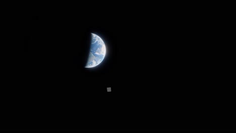 SpaceX-Starlink-moving-true-the-darkness-of-outer-space-to-the-dark-side-of-Earth-out-of-observation-view