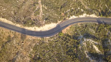 drone-Aerial-view-of-mountain-pass-road