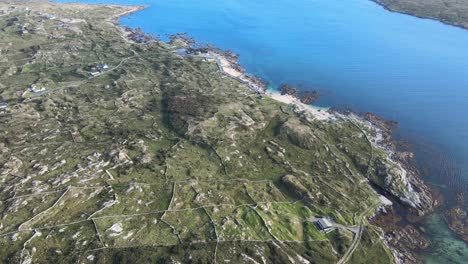 Distinct-Connemara-green-landscape-terrain-Ireland-aerial