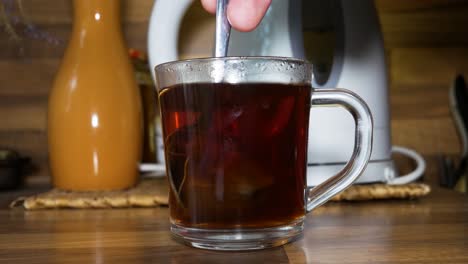 Strong-Tea-in-a-Transparent-Cup