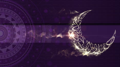Eid-Al-Adha-Mubarak-or-the-Festival-of-Sacrifice-for-the-Muslim-community-loop-video-clip-background-decorations-with-elegant-arabesque-calligraphy-text-particles-design