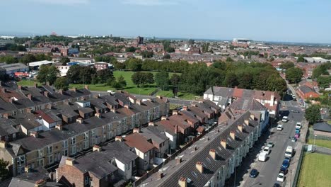 Drone-footage-of-Kensington-Area-situated-in-Liverpool-,-UK