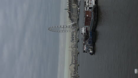 London-Eye-Viewed-From-Lambeth-Bridge-On-Downcast-Day