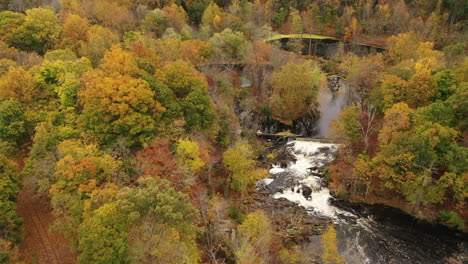 An-aerial-shot-of-the-fall-foliage-in-upstate-NY