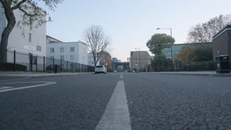 Low-angle-empty-street-London-Covid-19-lockdown