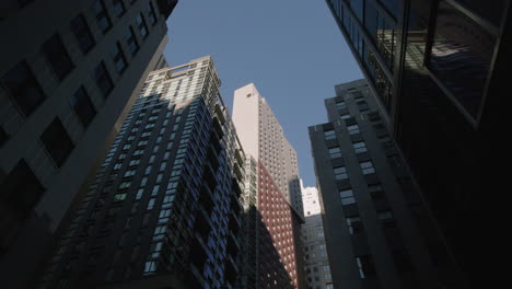 Distrito-Financiero-En-Manhattan-Edificios-De-La-Ciudad-De-Nueva-York