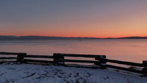 Winter-Ocean-shore-in-warm-twilight
