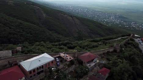 Kloster-In-Georgia-Kahtei-Drohne-Geschossen