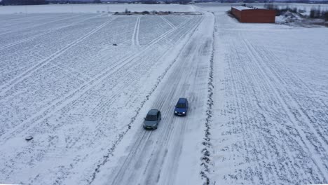 Car-driving-frozen-road