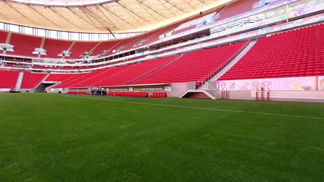Panning-shot-across-the-soccer-pitch-in-the-Mane-Garrincha-Stadium