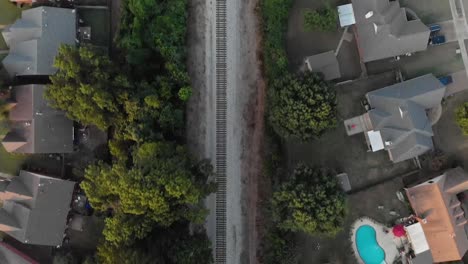 Drone-Flying-over-Railroad-Tracks-with-Straight-Down-View