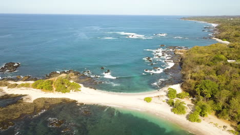 Cinematic-aerial-view-of-beautiful-tropical-islands-in-the-ocean
