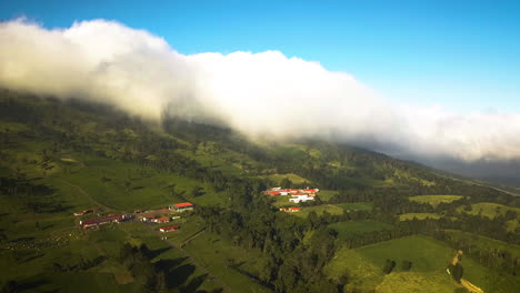 Picturesque-farmland-covered-by-large-clouds-in-Costa-Rica