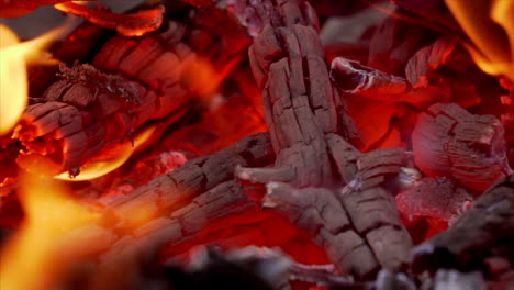 Close-up-of-a-fire-pit-showing-glowing-red-hot-embers