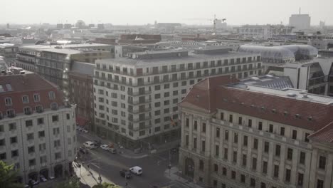 SLOW-MOTION:-Nice-city-view-of-Berlin-next-to-Gendarmenmarkt-in-summer