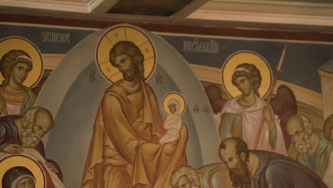 Wunderschöne-Ikonographie-In-Einer-Orthodoxen-Kirche
