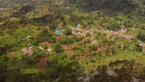 Aerial-shots-of-the-Taita-Hills,-near-Tsavo,-Kenya