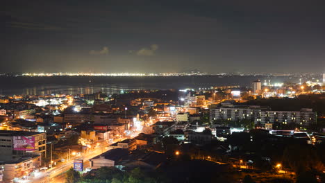 Pattaya-Tailandia---Alrededor-Del-Paisaje-Urbano-De-Pattaya-Lapso-De-Tiempo-De-La-Popular-Ciudad-Turística