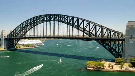 Aerial-pan-of-Sydney-Harbour-Bridge
