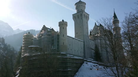 Restoration-of-Neuschwanstein-castle-4k-footage