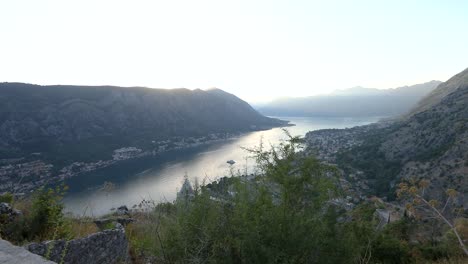 Kotor-city-in-Montenegro-seen-from-above-recorded-in-50fps