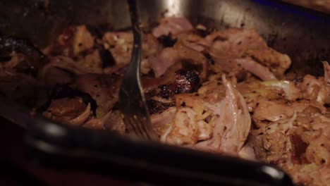 Gebratenes-Schweinefleisch-Nach-Kubanischer-Art,-Traditionelles-Kubanisches-Gericht