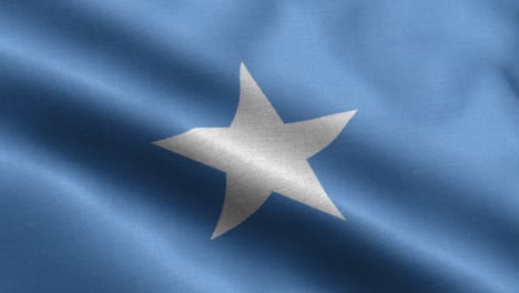 Closeup-waving-loop-4k-National-Flag-of-Somalia