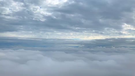 Movement-through-layers-of-clouds.-Aerial-background-footage