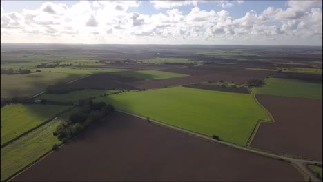 A-view-from-above-the-British-countryside,-in-England