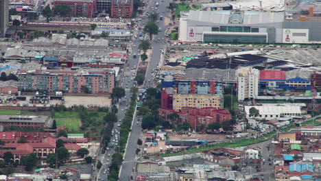 Aerial-view-of-Bogotá-on-19th-Street.-Static