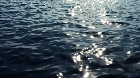 Sunlight-reflected-on-water-surface.-Static,-high-angle