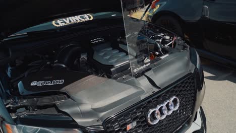 Coche-De-Exhibición-Audi-S5-Rebajado-Modificado-En-Deriva-Con